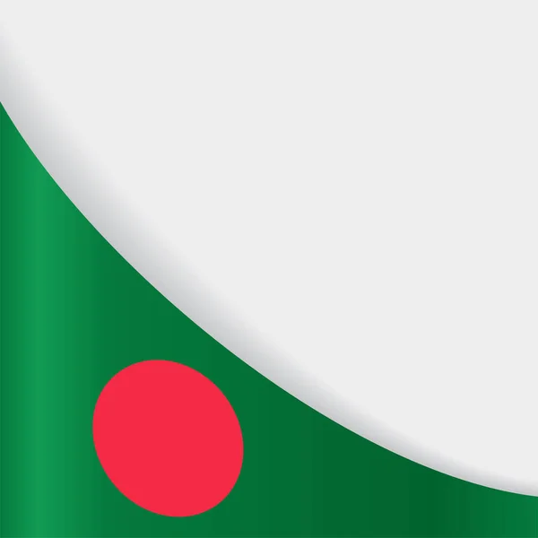 Bangladeshi Flagge Hintergrund. Vektorillustration. — Stockvektor