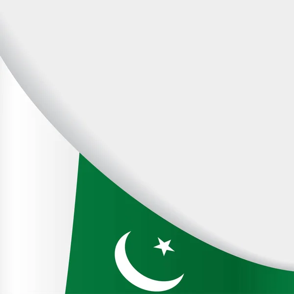 Pakistaanse vlag achtergrond. Vectorillustratie. — Stockvector