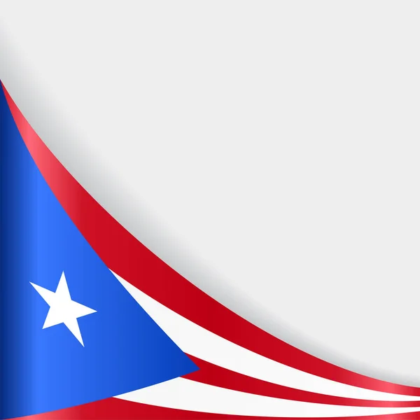 Fondo de bandera puertorriqueña. Ilustración vectorial . — Vector de stock