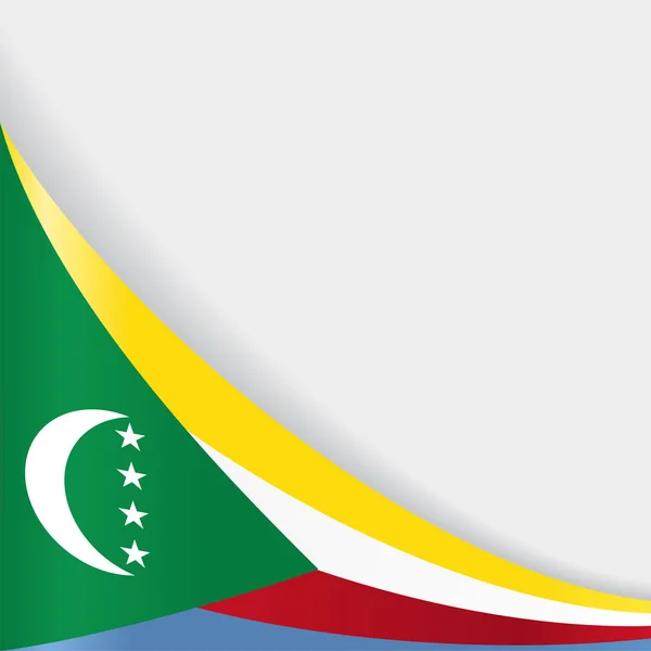 Comores bandeira de fundo. Ilustração vetorial . —  Vetores de Stock