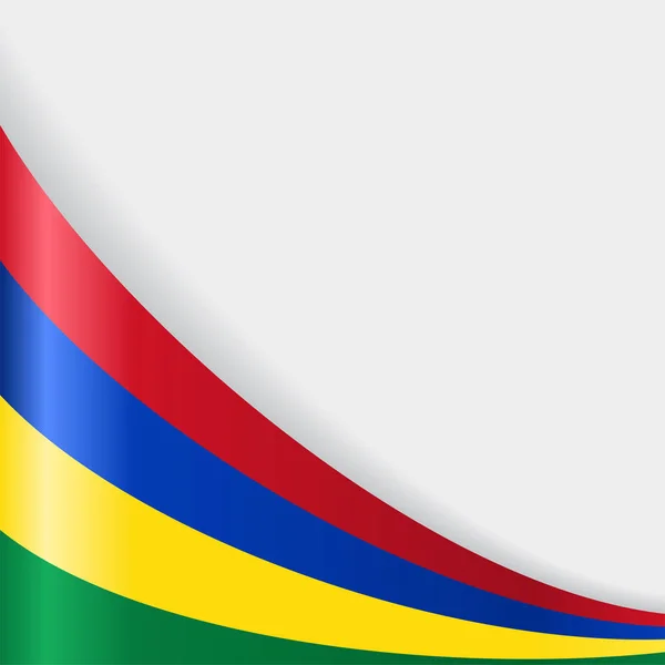 Mauritius flagga bakgrund. Vektorillustration. — Stock vektor