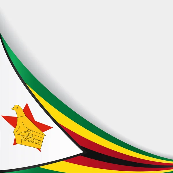 Zimbabwes flagga bakgrund. Vektorillustration. — Stock vektor