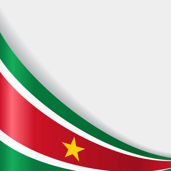 Suriname-i zászló háttér. Vektoros illusztráció. — Stock Vector