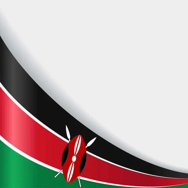 Kenyan flag background. Vector illustration. — Stock Vector