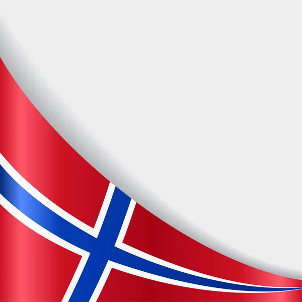 Norwegische Flagge Hintergrund. Vektorillustration. — Stockvektor