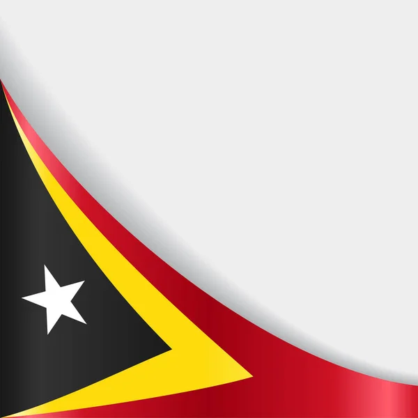 Östtimors flagga bakgrund. Vektorillustration. — Stock vektor