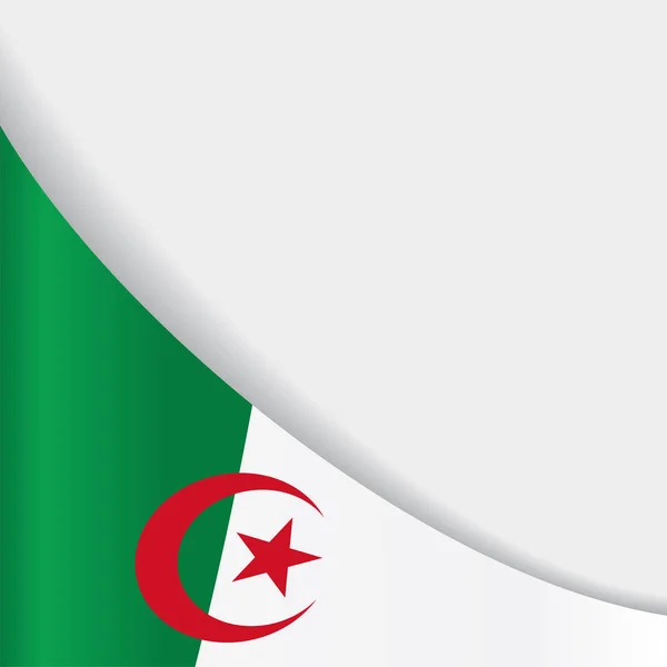 Φόντο αλγερινή σημαία. Vector εικονογράφηση. — Διανυσματικό Αρχείο