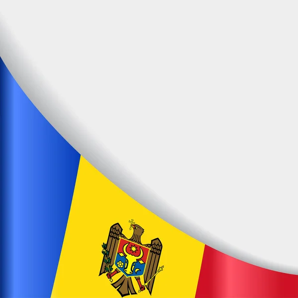 Fondo de la bandera moldava. Ilustración vectorial . — Archivo Imágenes Vectoriales