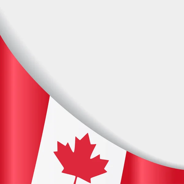 Fundo da bandeira canadense. Ilustração vetorial . — Vetor de Stock