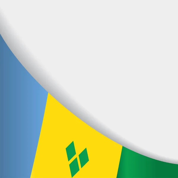 Saint Vincent och Grenadinernas flagga bakgrund. Vektorillustration. — Stock vektor