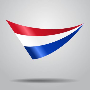Hollanda bayrağı arka plan. Vektör çizim.