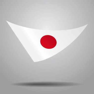 Japonca arka plan bayrak. Vektör çizim.