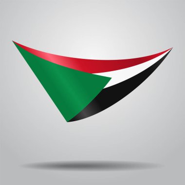 Sudan bayrağı arka plan. Vektör çizim.