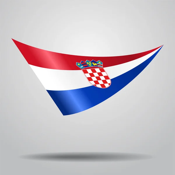 Kroatische Flagge Hintergrund. Vektorillustration. — Stockvektor