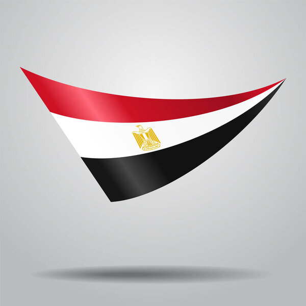 Egyptian flag background. Vector illustration.