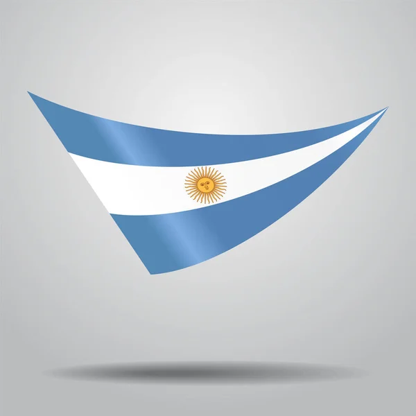 Fondo de bandera argentina. Ilustración vectorial . — Archivo Imágenes Vectoriales