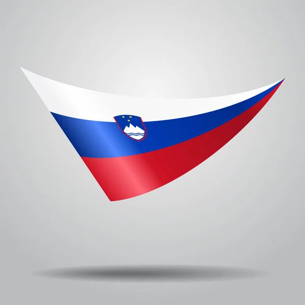 Szlovén zászló háttér. Vektoros illusztráció. — Stock Vector