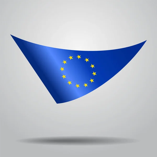Hintergrund der Flagge der Europäischen Union. Vektorillustration. — Stockvektor
