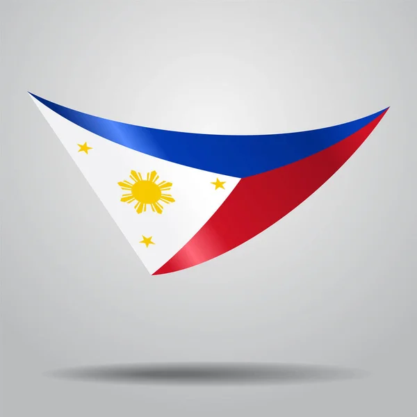 Fondo de bandera de Filipinas. Ilustración vectorial . — Vector de stock