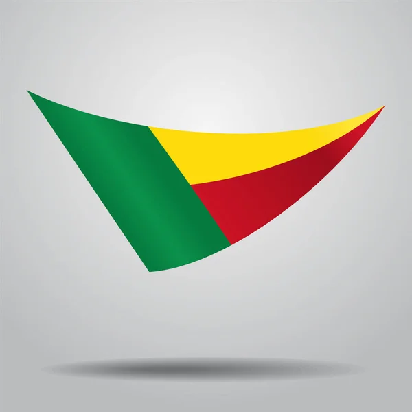 Drapeau du Bénin. Illustration vectorielle . — Image vectorielle