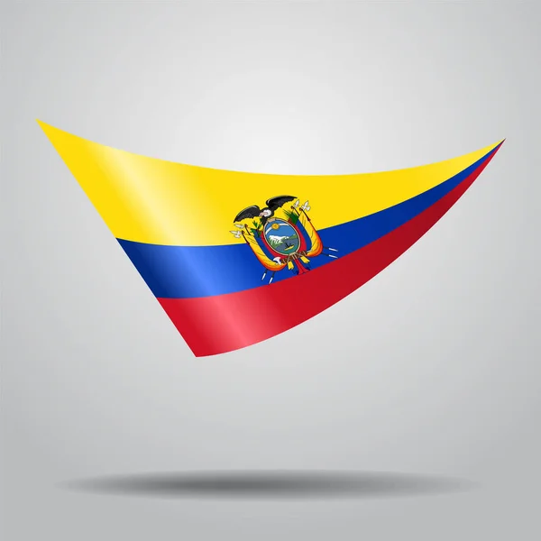 Fondo de bandera ecuatoriana. Ilustración vectorial . — Vector de stock