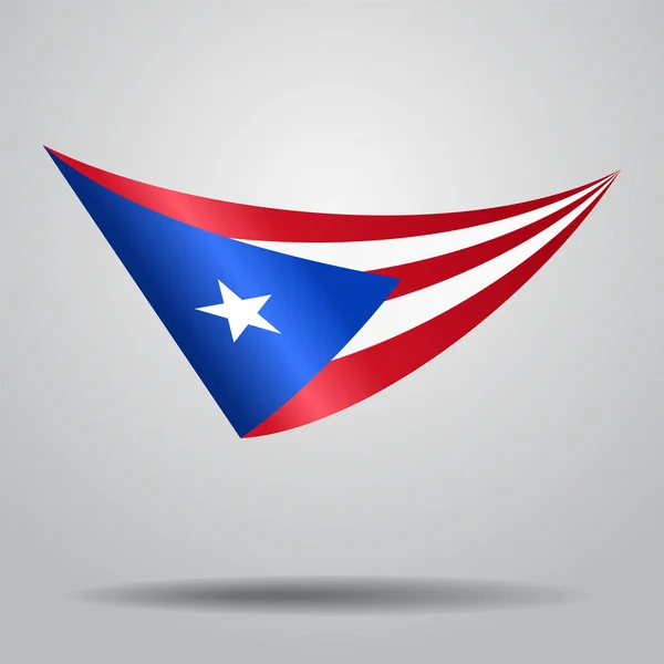 Sfondo bandiera portoricana. Illustrazione vettoriale . — Vettoriale Stock