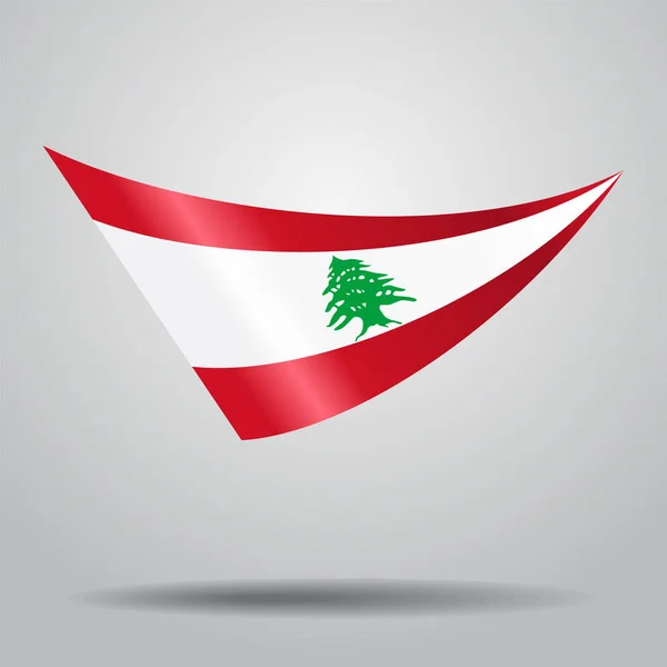 黎巴嫩国旗背景。矢量图. — 图库矢量图片