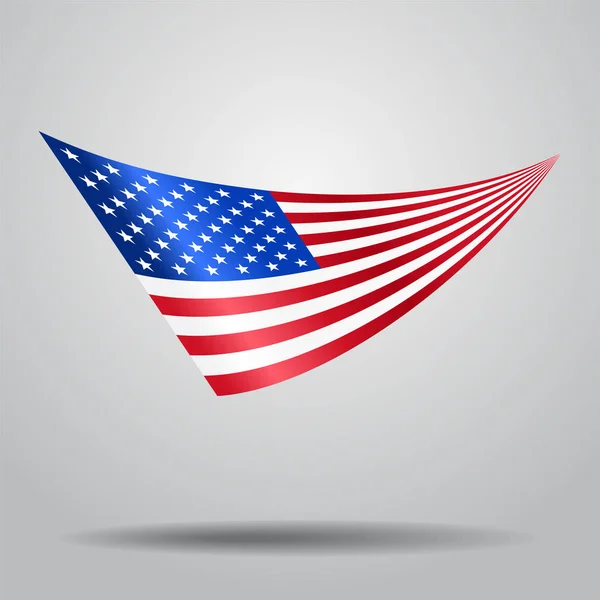 Hintergrund der amerikanischen Flagge. Vektorillustration. — Stockvektor