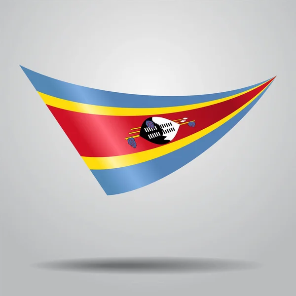 Swaziland bandiera di sfondo. Illustrazione vettoriale . — Vettoriale Stock