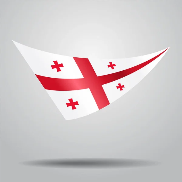 Fond du drapeau géorgien. Illustration vectorielle . — Image vectorielle