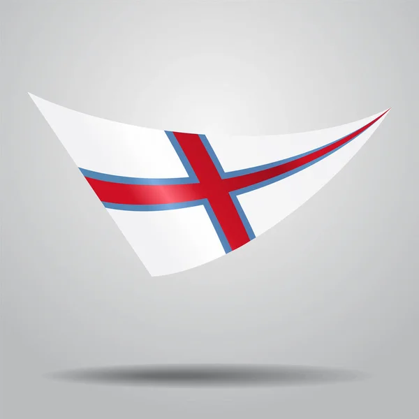 Färöer-Inseln Flagge Hintergrund. Vektorillustration. — Stockvektor