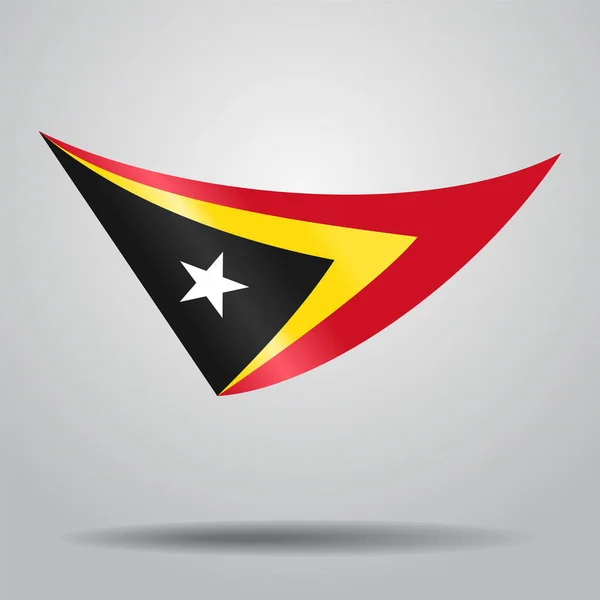 Timor-Leste flag background. Vector illustration. — Stock Vector