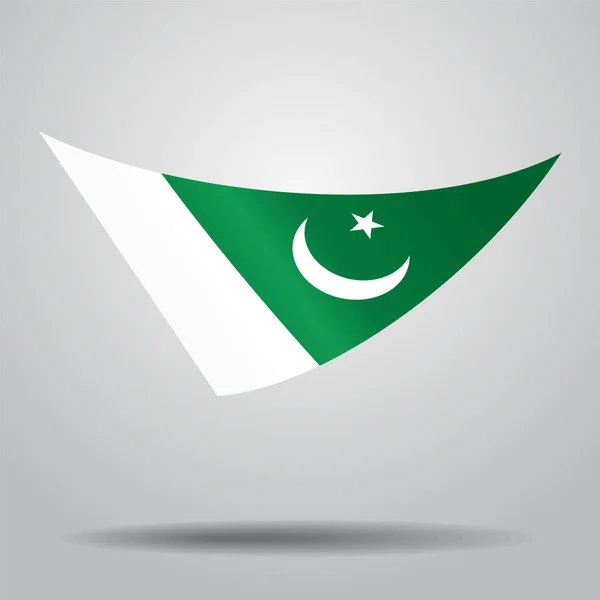 Pakistan bayrağı arka plan. Vektör çizim. — Stok Vektör