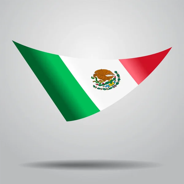Mexikanische Flagge Hintergrund. Vektorillustration. — Stockvektor