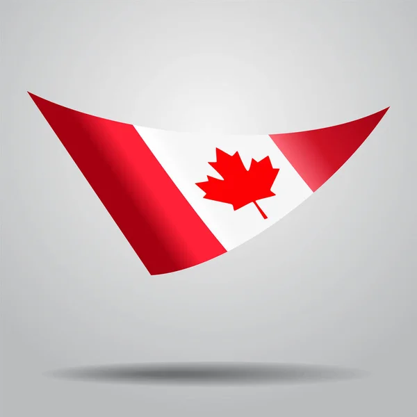Fondo de bandera canadiense. Ilustración vectorial . — Vector de stock