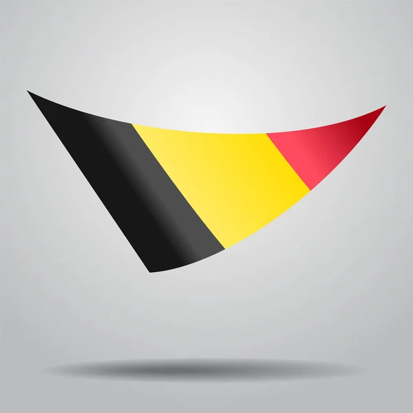 Belgisk flagg bakgrund. Vektor illustration. — Stock vektor