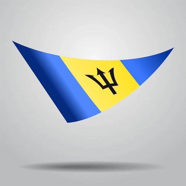 Barbados bayrağı arka plan. Vektör çizim. — Stok Vektör