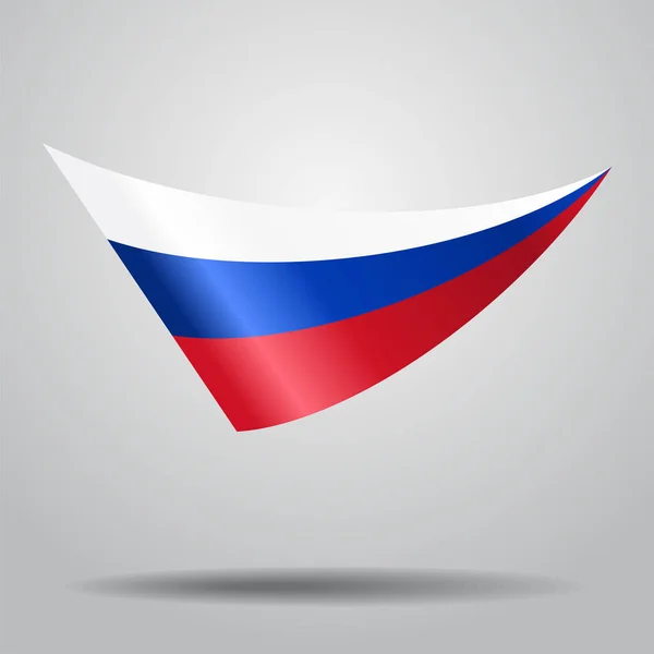 Hintergrund der russischen Flagge. Vektorillustration. — Stockvektor