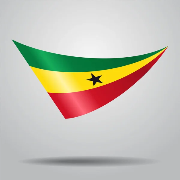 Ghanayan flag background. Vector illustration. — Stock Vector