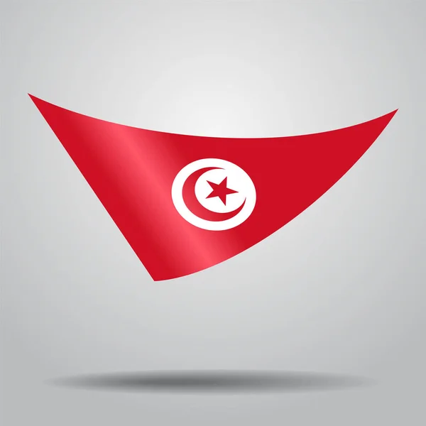Tunisian flag background. Vector illustration. — Stock Vector