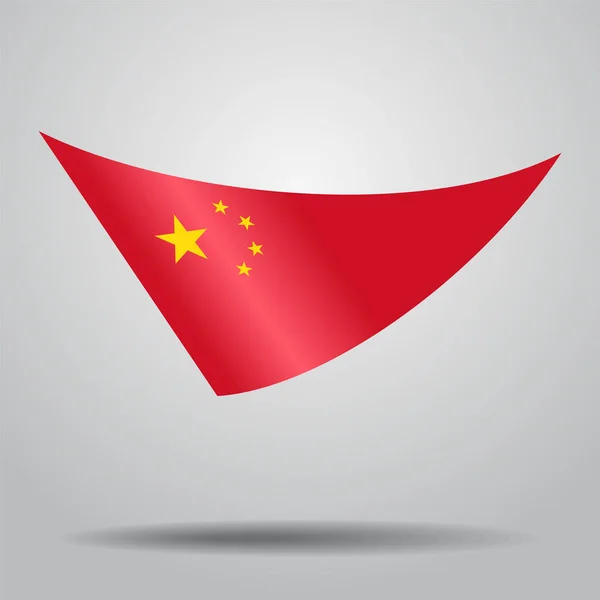Kínai zászló a háttérben. Vektoros illusztráció. — Stock Vector