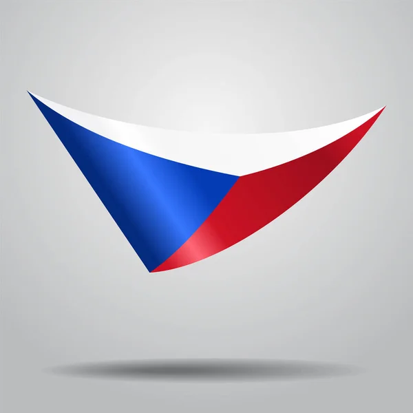 Tsjechische vlag achtergrond. Vectorillustratie. — Stockvector