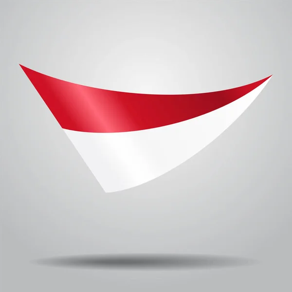 Hintergrund ist die indonesische Flagge. Vektorillustration. — Stockvektor