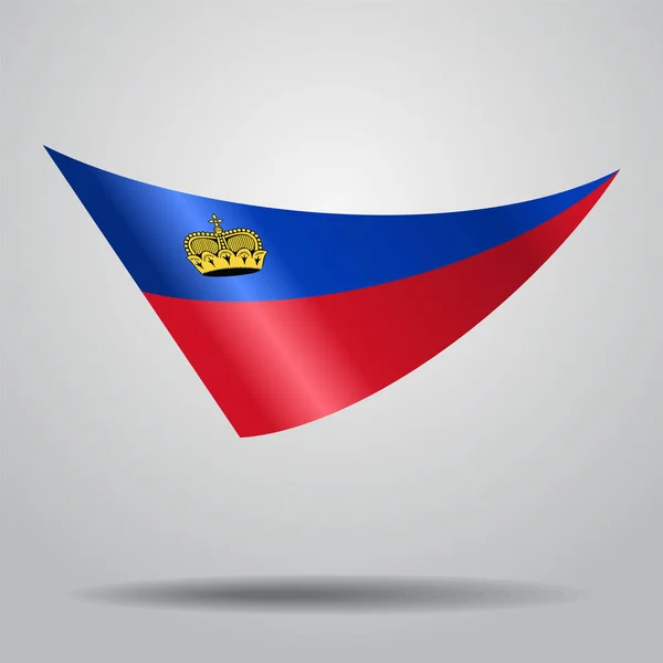 Liechtenstein zászló háttér. Vektoros illusztráció. — Stock Vector