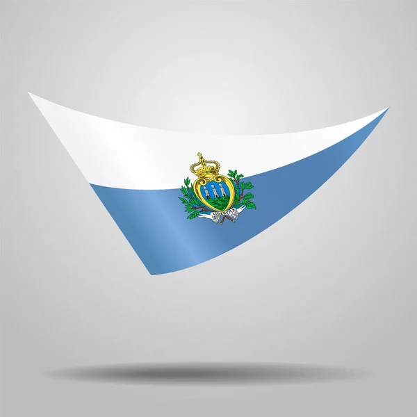 Fond du drapeau de Saint-Marin. Illustration vectorielle . — Image vectorielle