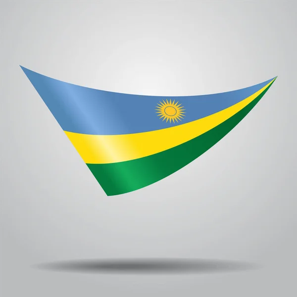 Rwandas flagga bakgrund. Vektorillustration. — Stock vektor
