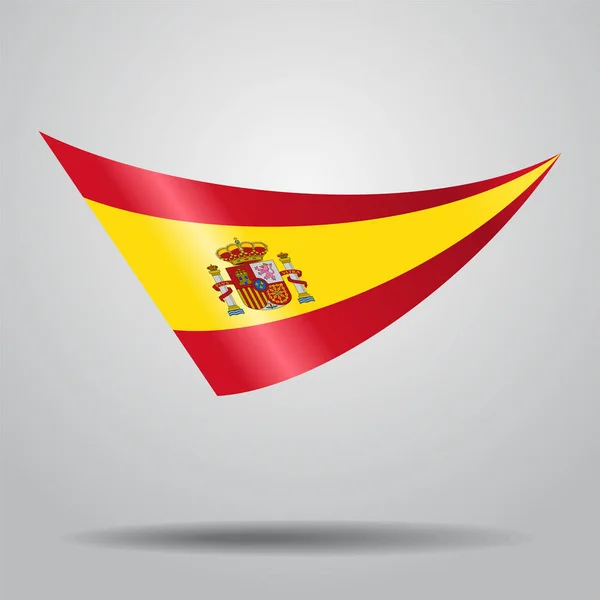 Hintergrund der spanischen Flagge. Vektorillustration. — Stockvektor