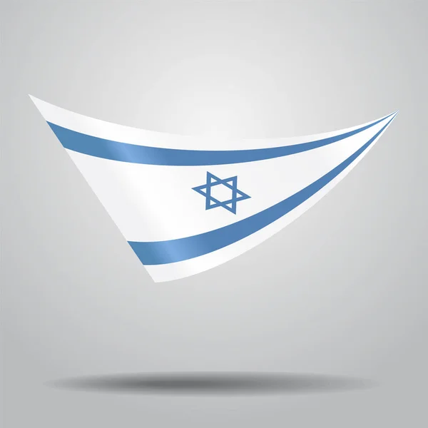 イスラエルの国旗の背景。ベクトル図. — ストックベクタ