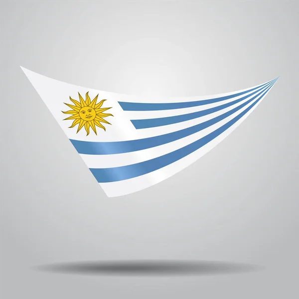 Uruguayische Flagge Hintergrund. Vektorillustration. — Stockvektor