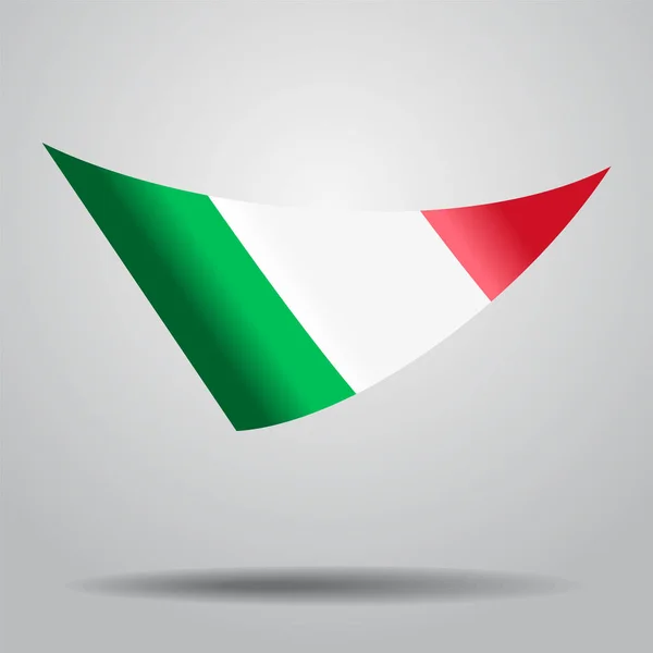 Hintergrund der italienischen Flagge. Vektorillustration. — Stockvektor